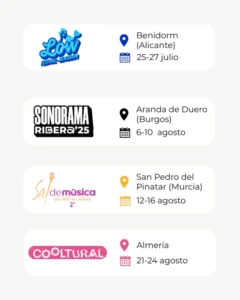 Festivales accesibles en España 2025 | Música para disfrutar sin barreras 3 festivales accesibles