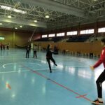 Practicando el balonmano