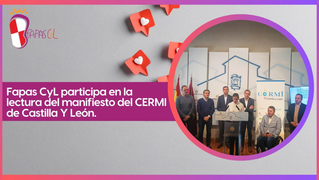 Fapas CyL participa en la lectura del manifiesto del CERMI de Castilla Y Leon.