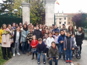 foto de familia con la banda de múscia