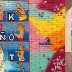 Mural con el logotipo de ARANSBUR