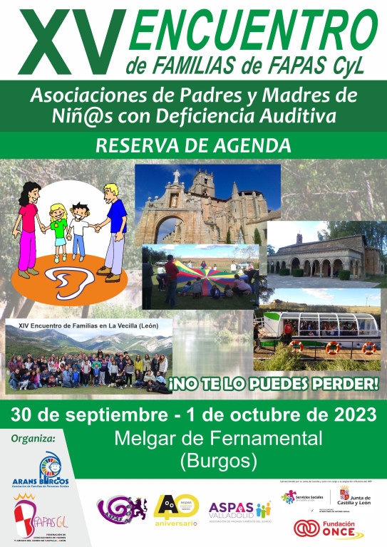 cartel XV Encuentro Familias CyL