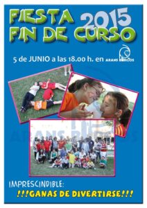 cartel fiesta fin de curso 2015