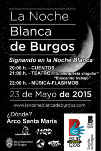 ARANSBUR en la Noche Blanca de Burgos 1 Cartel