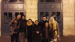 Personas sordas con algunos de los actores