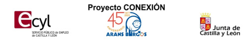 Logotipos del Ecyl, ARANSBUR y Junta Castilla y León