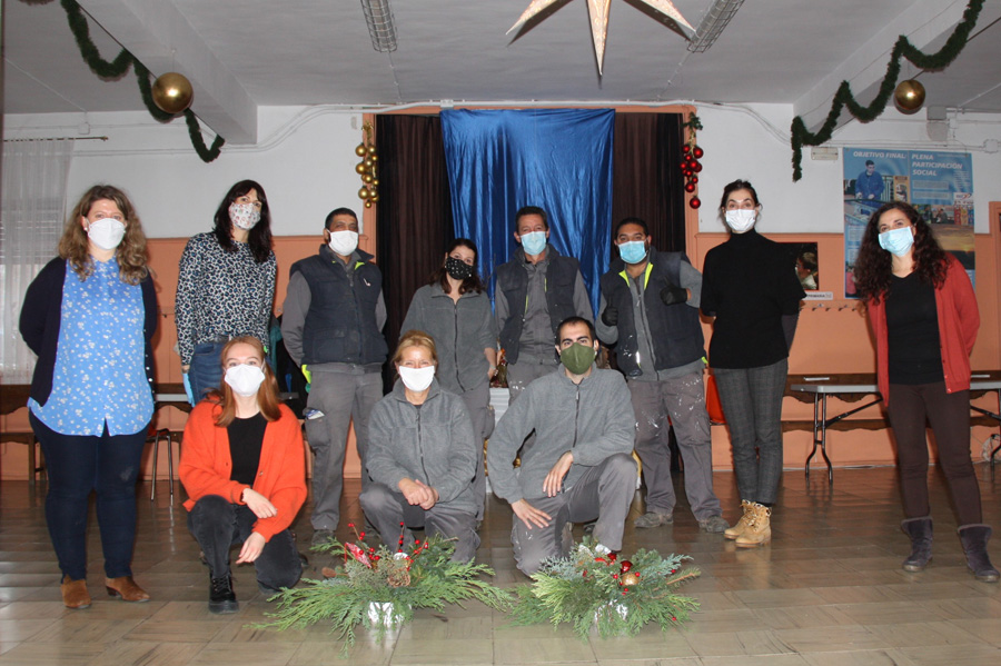 Alumnos, profesionales de la Escuela y de ARANSBUR