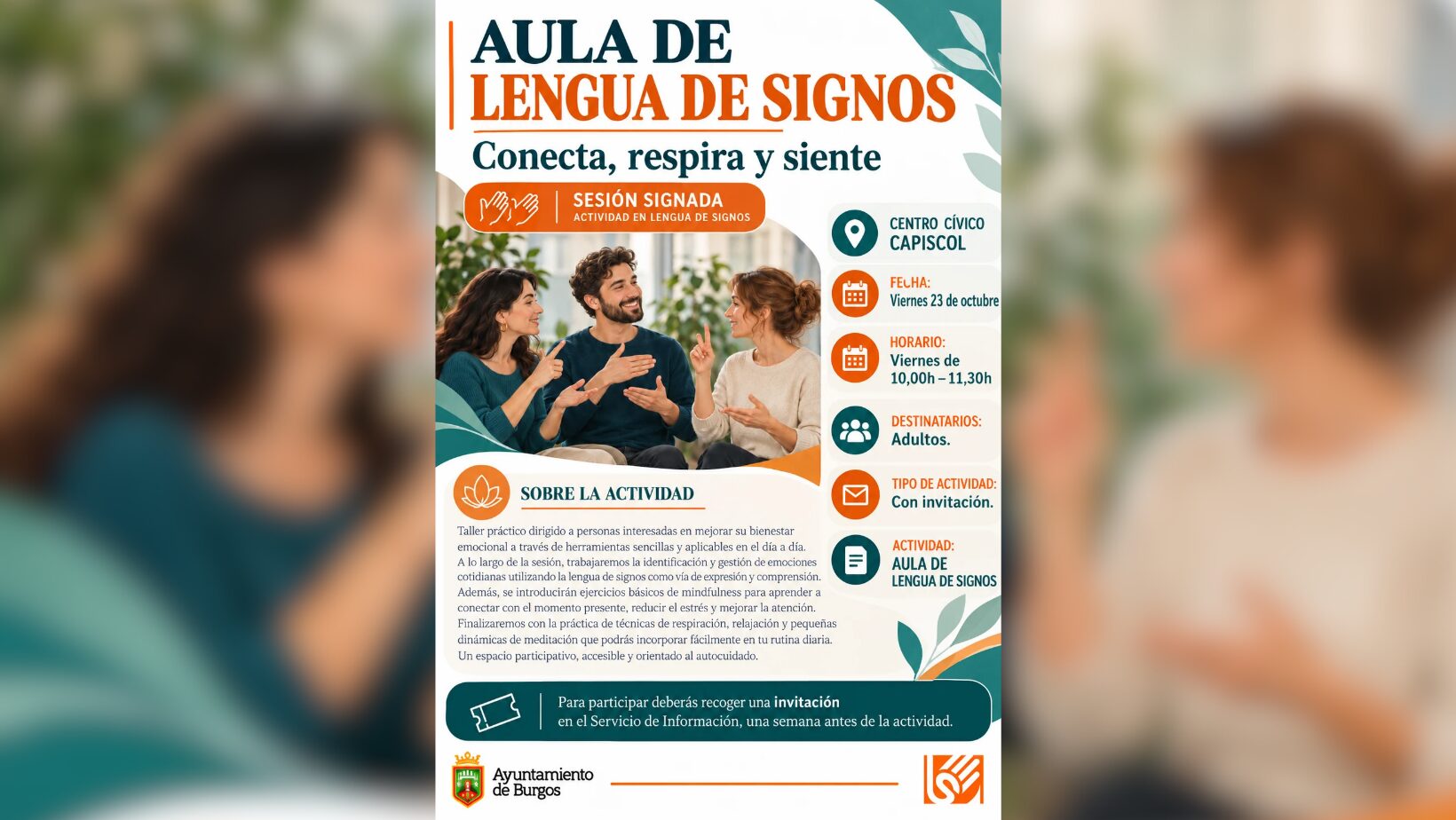 13 10 2026 ARANSBUR AULA DE LSE OCTUBRE WEB