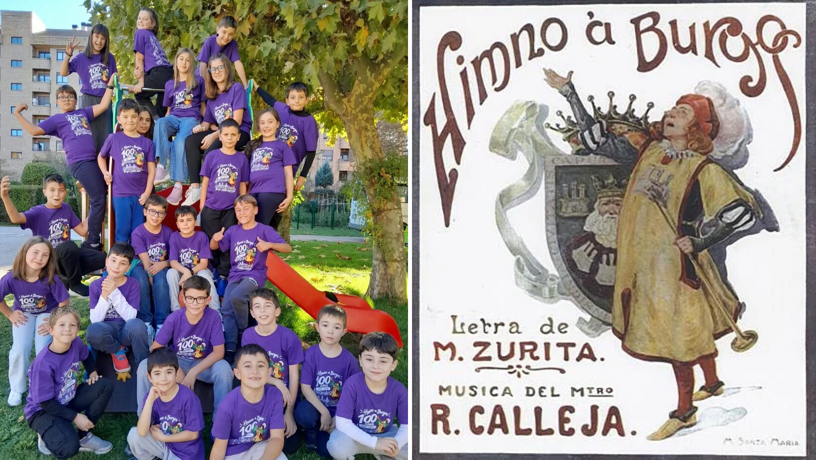 Los niños de ARANSBUR interpretan el Himno a Burgos junto al Colegio Vadillos 1 29 10 2026 ARANSBUR NINOS INTERPRETAN HIMNO A A BURGOS WEB